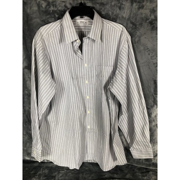Saint Michael Men’s Shirt Button Down Long Sleeve 17 1/2 Neck 44 Stripped￼ - Picture 1 of 15